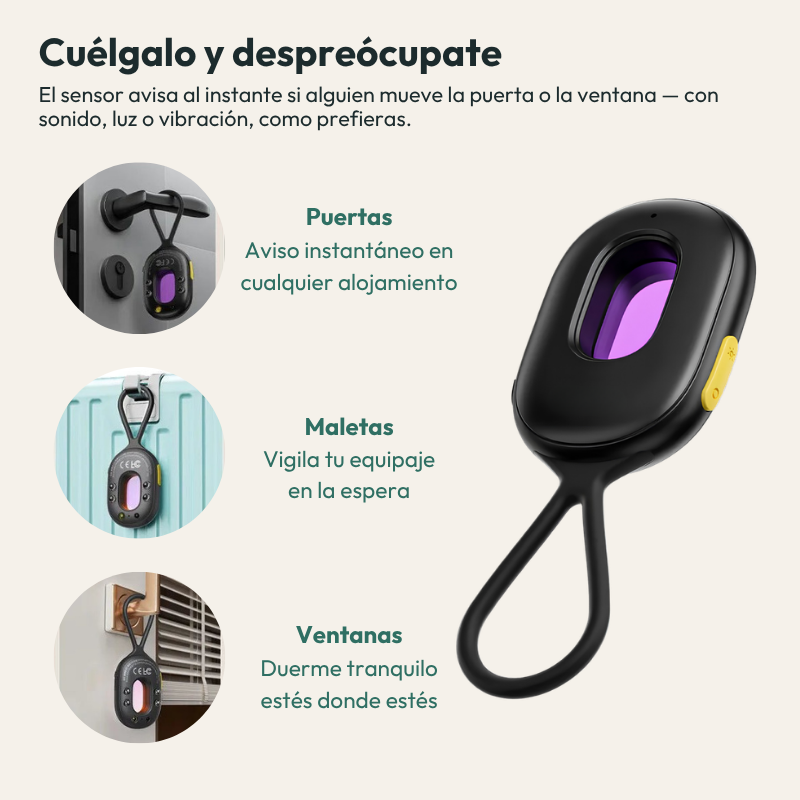 Shadowscan - cuélgalo en puerta, maleta o ventana