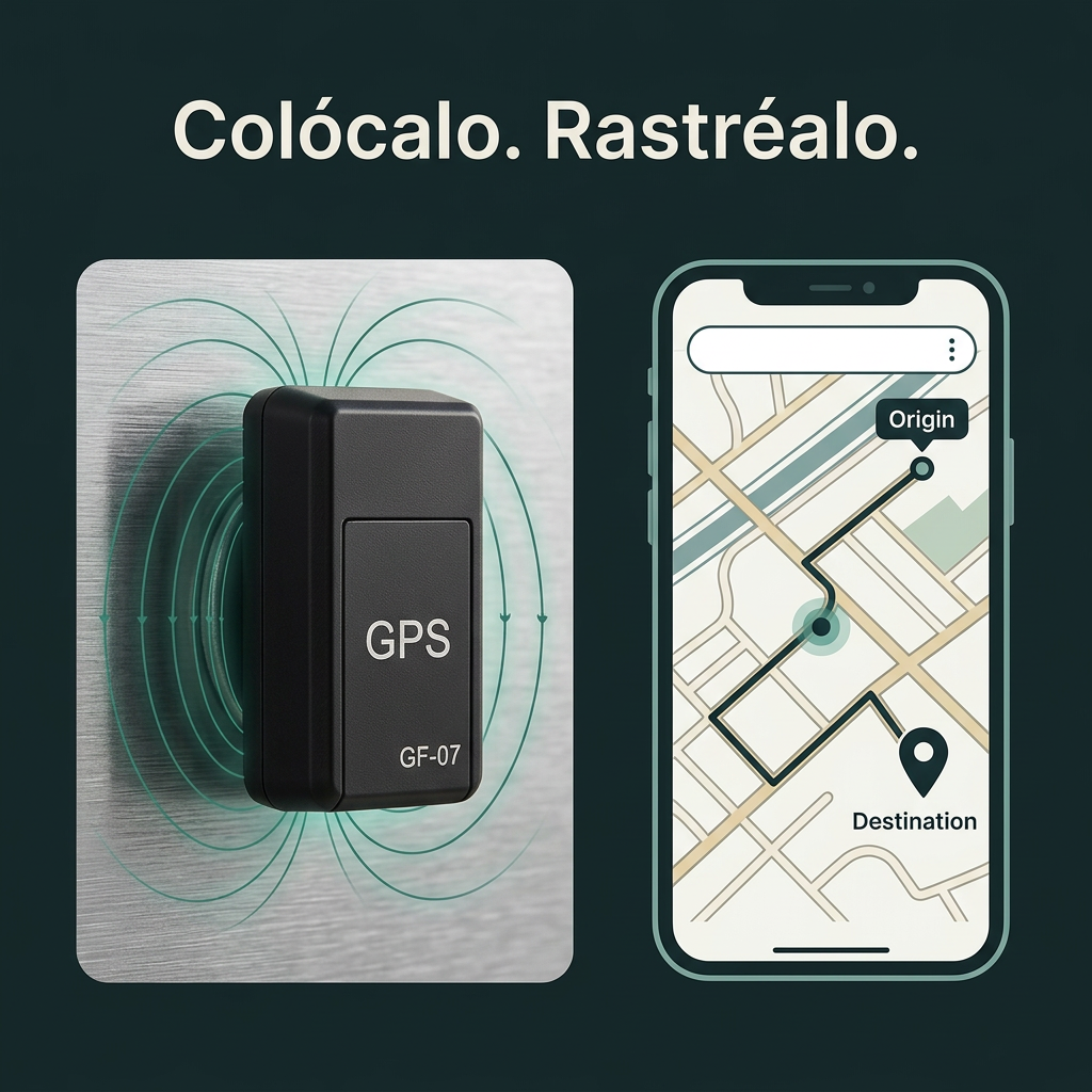 Localizador GPS Magnético para Coche — Rastreo en Tiempo Real sin Instalación