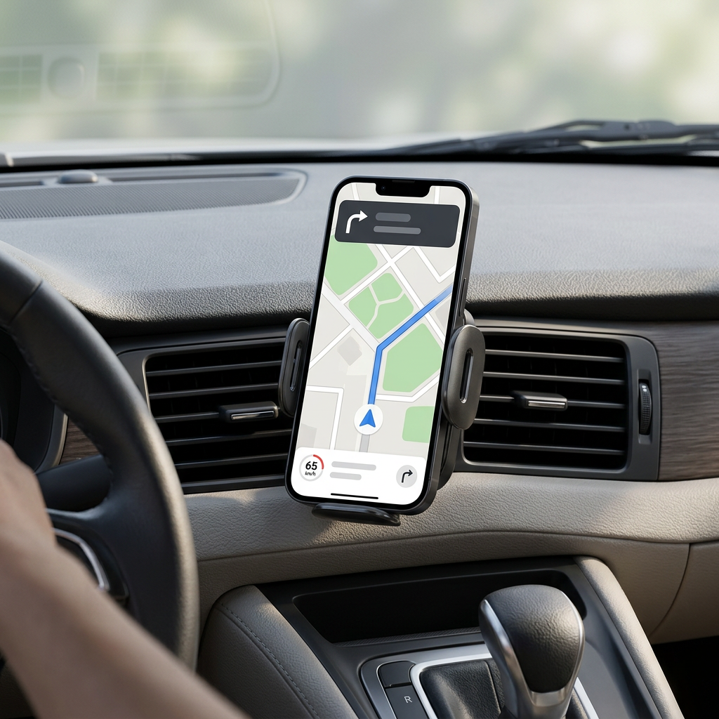 AutoGrip Pro — Soporte de Móvil para Coche con Carga Inalámbrica y Sujeción Reforzada